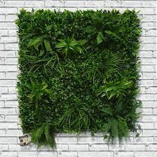 artificial living wall green hedge
