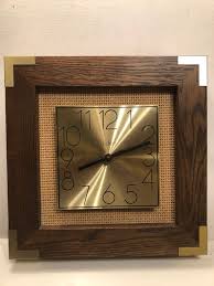 Vintage Linden Butcher Block Clock