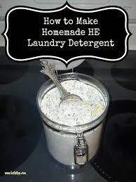 how to make homemade he laundry detergent