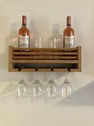 wine whiskey rack shelf glass holder