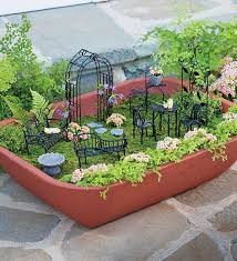 Cute Mini Garden With Fairy Furniture