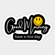 good morning sticker