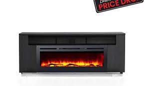 Haley 76 Tv Console Fireplace With