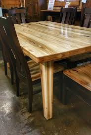 amish hickory table and chair set ul
