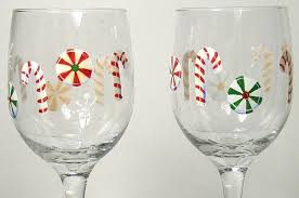 Festive Wine Glass Painting Templates