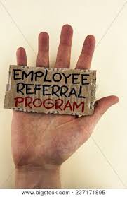 Writing Note Showing Employee Referral Program Business Photo