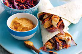 Chipotle Chicken And Winter Slaw Wraps Tesco Real Food gambar png