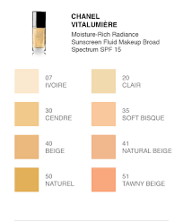 Chanel Foundation Color Chart Best Picture Of Chart