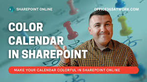 colorful calendar in sharepoint