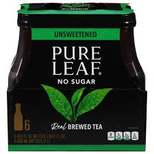 pure leaf real brewed tea unsweetened