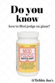 Mod Podge Glass