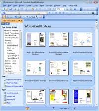 design brochures in microsoft publisher