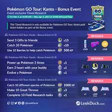 Pokémon GO Tour: Kanto Bonus Event - Leek Duck | Pokémon GO News and  Resources