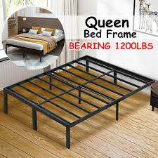 14 tall queen size metal bed frame