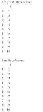 changing row index of pandas dataframe