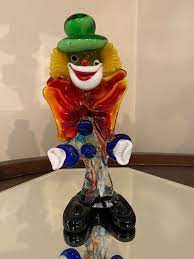 Authentic Murano Glass Clown Marked