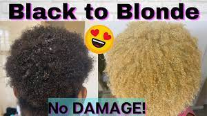 to bleach tone natural hair black