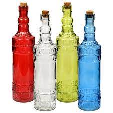 bulk round vintage style glass bottles