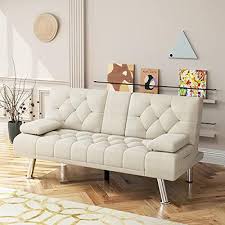 Hifit Futon Sofa Bed Upholstered