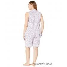 Carole Hochman Plus Size Sleeveless Bermuda Pajama Set
