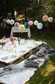 organiser une garden party romantique