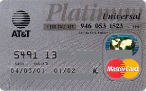 bank card at t platinum universal