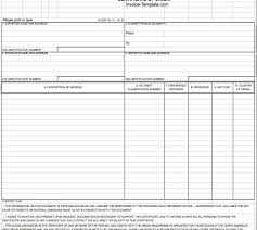 Blank Invoice Template For Microsoft Word Mughals Free Picture