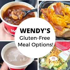wendy s gluten free meal options for