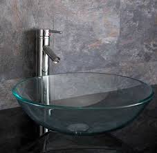 Clear Glass 420mm Round Wash Basin