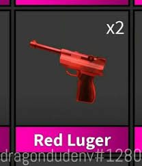 Red luger is a luger pistol and a reskin of luger.it is a metallic red color, with a fraction of the handle being darker than the rest of the gun. Buy Roblox Red Luger Godly Gun Mm2 Murder Mystery 2 In Game Item Online In Denmark 254469587187