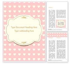 Select the border you want to use. Label Frame On Hearts Background Word Template 14934 Poweredtemplate Com