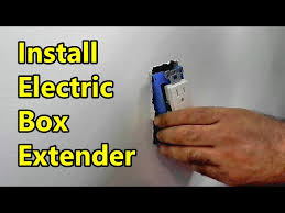 how to install electrical box extender