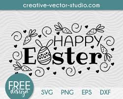 free happy easter svg png dxf eps