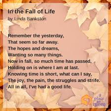 Short poems about life inspiration in rhymes youtube. Poem In The Fall Of Life