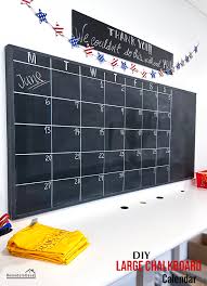 Diy Large Chalkboard Calendar