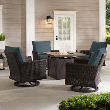 Outdoor Patio Fire Pit Swivel Seating