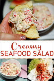 creamy deli style seafood crab salad