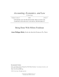 Presses de l'université de montréal, 1993), pp. Pdf Being Done With Milton Friedman