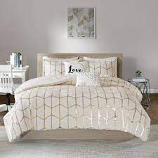 Ivory Gold King Comforter Set Id10 1509