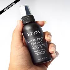 nyx matte setting spray flash s