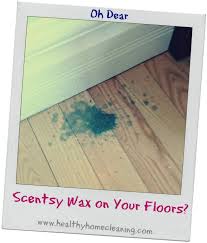 how to clean spilled scentsy wax from