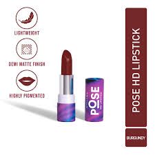 pose hd lipstick burgundy red