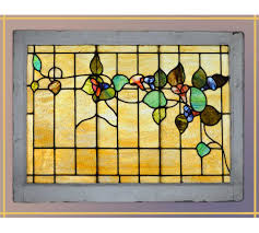 Stained Glass Window With Vines