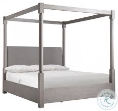 Trianon Gris Queen Canopy Bed From