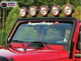 Details About Rugged Ridge Windshield Light Bar Black Fits 07 18 Jeep Jk Wrangler 11232 21