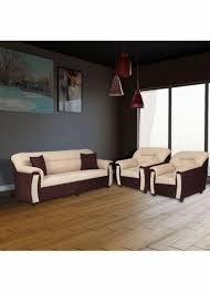 white wood 5 seater sofa set 3 1 1 fabric