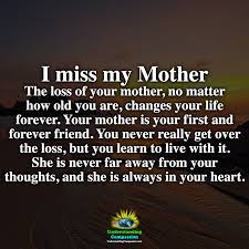 i miss my mother the loss of your