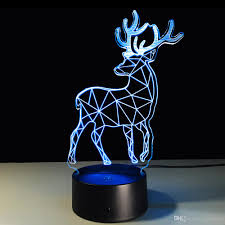 2020 Sika Deer Led Night Light For Children 3d Magic Night Light Kids Bedside Lamp With Color Changing Fuction From Juliedeng 18 09 Dhgate Com