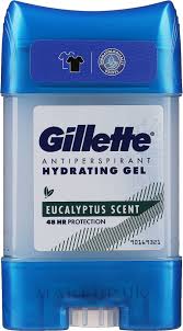 gillette eucalyptus antiperspirant gel