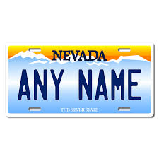 nevada replica state license plate for